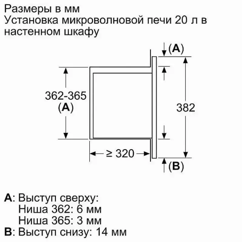 Встраиваемая микроволновая печь СВЧ Bosch Serie 2 Neo Klassik BEL623MB3 черная