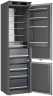 Встраиваемый двухкамерный холодильник Weissgauff WRKI 2000 Total NoFrost Inverter Premium Ecofresh Inox