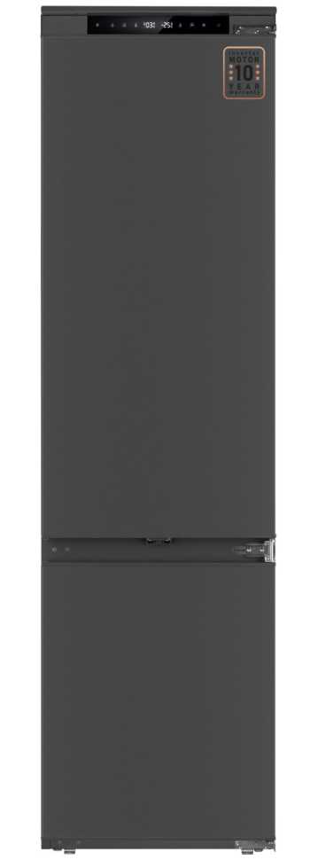 Встраиваемый двухкамерный холодильник Weissgauff WRKI 2000 Total NoFrost Inverter Premium Ecofresh Inox