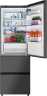 Многокамерный холодильник Weissgauff WFD 450 Total NoFrost Inverter Dark Grey Built-in