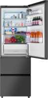Многокамерный холодильник Weissgauff WFD 450 Total NoFrost Inverter Dark Grey Built-in
