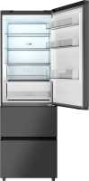 Многокамерный холодильник Weissgauff WFD 450 Total NoFrost Inverter Dark Grey Built-in
