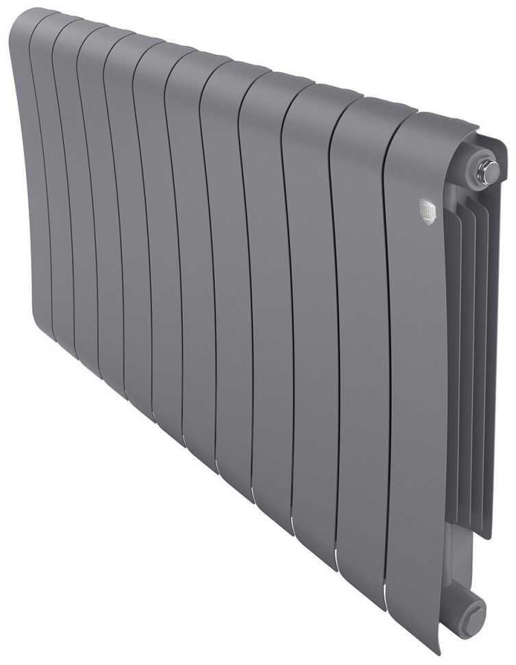 Водяной радиатор отопления Royal Thermo Infinity 500 Silver Satin, 12 секций