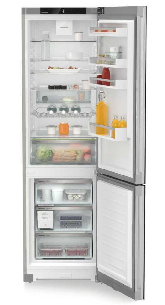 Двухкамерный холодильник Liebherr CNgbc 5723-22 001 NoFrost черное стекло