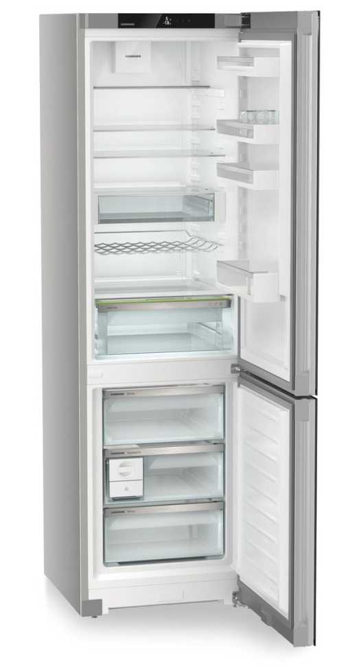 Двухкамерный холодильник Liebherr CNgbc 5723-22 001 NoFrost черное стекло