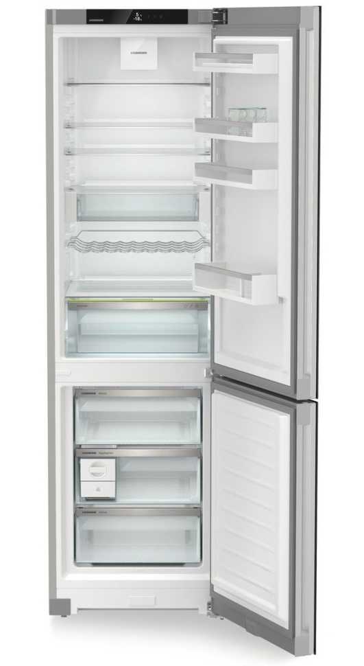 Двухкамерный холодильник Liebherr CNgbc 5723-22 001 NoFrost черное стекло