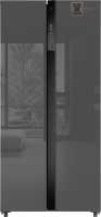 Холодильник Side-by-Side Weissgauff WSBS 500 Inverter NoFrost Bru Steel Glass