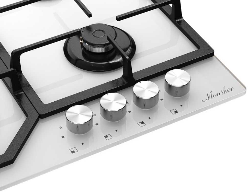 Газовая варочная панель Monsher MGG 63 Blanc