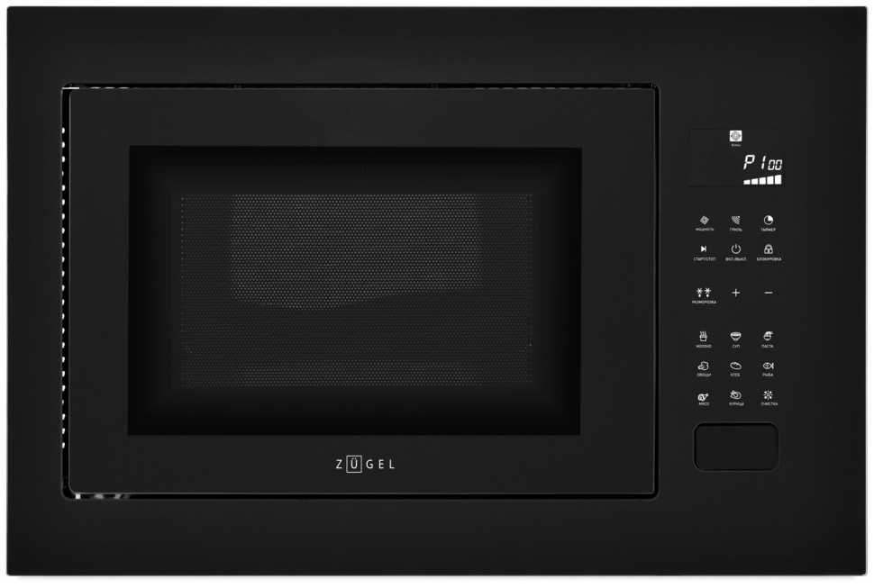 Встраиваемая микроволновая печь СВЧ Zugel ZMO251B черная