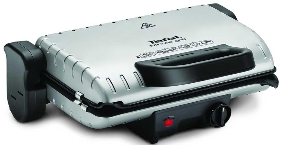 Гриль и шашлычница Tefal Minute Grill GC205012, серебристый