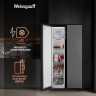 Холодильник Side-by-Side Weissgauff WSBS 600 NoFrost Inverter Bru Steel Glass