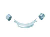 Фиксатор поворота трубы REHAU 25/90гр с кольцами, оцинк. сталь