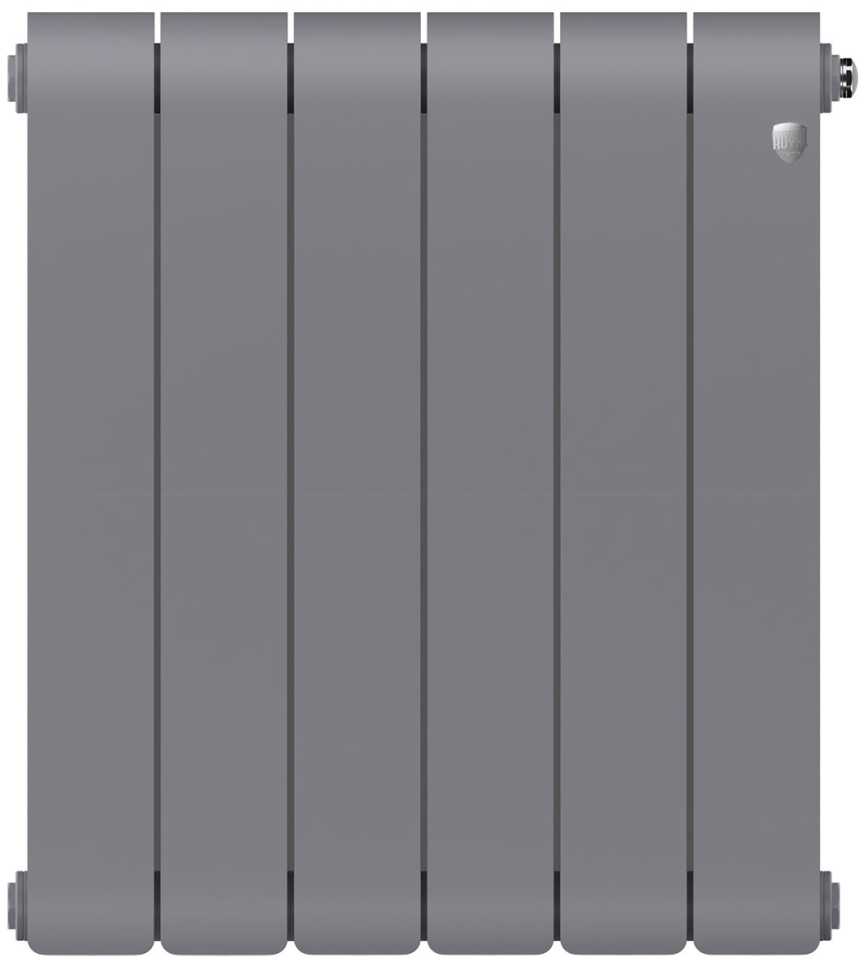 Водяной радиатор отопления Royal Thermo Infinity 500 Silver Satin, 6 секций