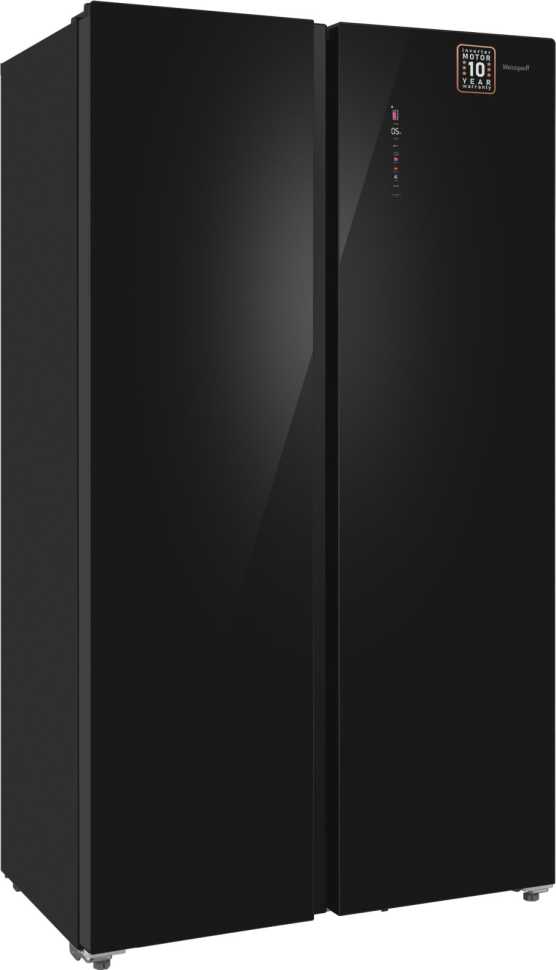 Холодильник Side-by-Side Weissgauff WSBS 1036 Inverter NoFrost Premium Black Glass