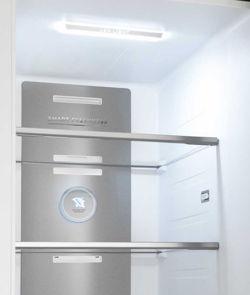 Холодильник Side-by-Side Weissgauff WSBS 1036 Inverter NoFrost Premium Black Glass