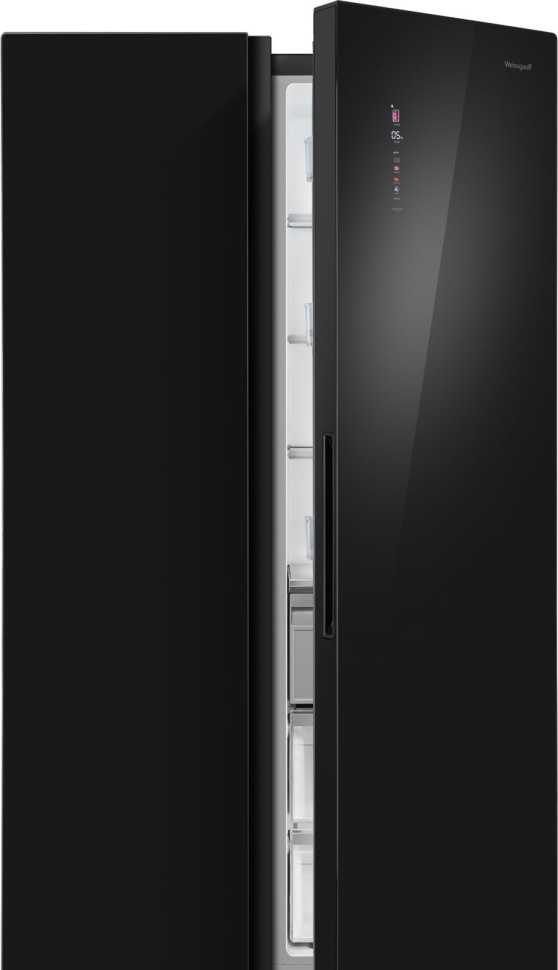 Холодильник Side-by-Side Weissgauff WSBS 1036 Inverter NoFrost Premium Black Glass