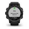 Умные часы Garmin Descent Mk2s угольно-серый корпус с DLC-покрытием, черный силиконовый ремешок