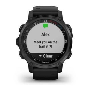 Умные часы Garmin Descent Mk2s угольно-серый корпус с DLC-покрытием, черный силиконовый ремешок