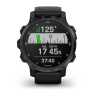 Умные часы Garmin Descent Mk2s угольно-серый корпус с DLC-покрытием, черный силиконовый ремешок