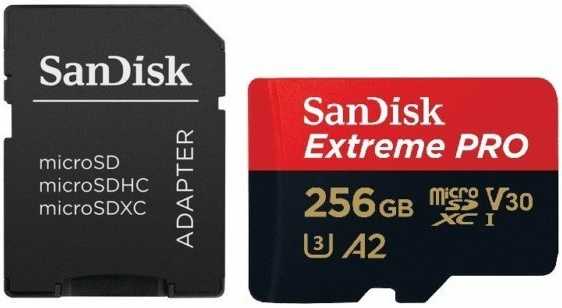 Карта памяти micro SDXC 256Gb Sandisk Extreme Pro (200/140 MB/s)