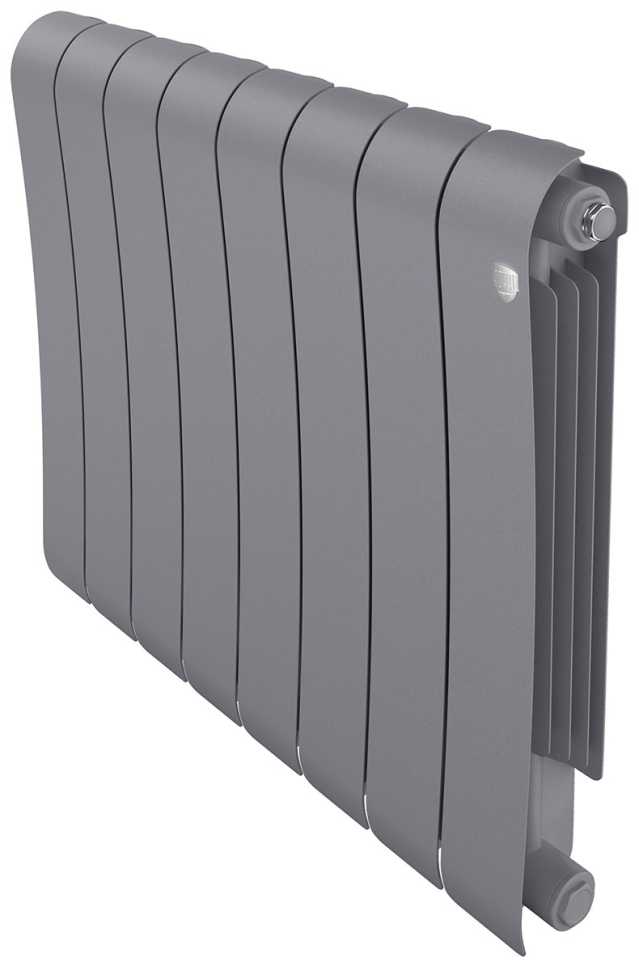 Водяной радиатор отопления Royal Thermo Infinity 500 Silver Satin, 8 секций